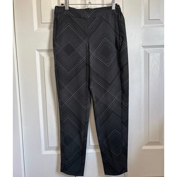 Royal Robbins NWT black patterned spotless traveler trouser pants size 2 - Picture 2 of 10